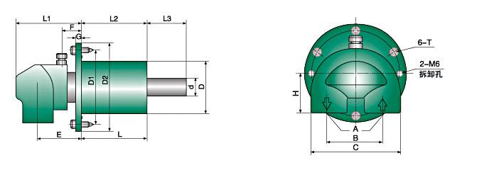 钢厂专用HMD型旋转接头结构图